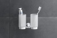 Duravit Starck T Zahnputzbecher doppelt, wandhängend, chrom 0099481000