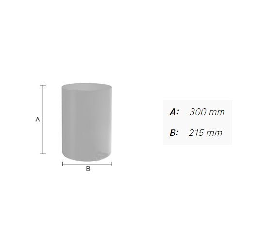 Smedbo Outline Lite Kosmetikeimer 6L, weiß