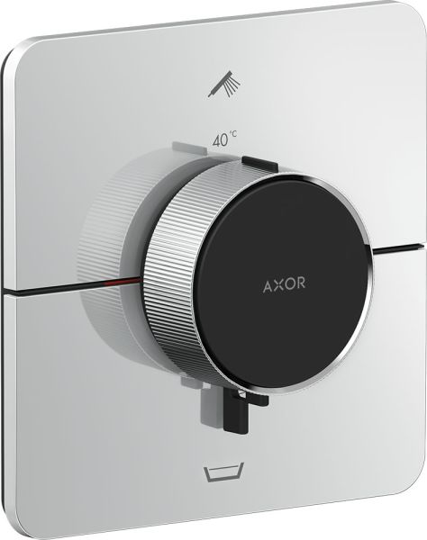 Axor ShowerSelect ID Thermostat UP softsquare 2 Verbraucher Sicherungskombi EN1717 chrom 36755000