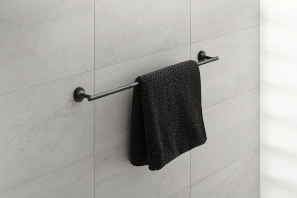 Duravit Starck T Badetuchhalter wandhängend, 80cm, schwarz matt 0099434600