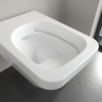 Vorschau: Villeroy&Boch Architectura Wand-Tiefspül-WC, spülrandlos mit TwistFlush[e³], softcube, weiß