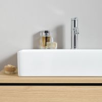 Vorschau: Duravit DuraSquare Waschtisch 80x47cm, ohne Überlauf, mit nicht verschließbarem Ablaufventil, weiß 2348800071