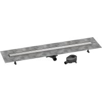 Vorschau: RainDrain Go Komplettset Duschrinne 120cm befliesbar für Standard-/flache Installation, edelstahl gebürstet 56276800