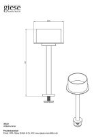 Vorschau: Giese Flatbord Teelichthalter mit Befestigungsschraube, schwarz matt