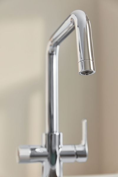 Grohe Blue Pure Eurosmart Einzelarmatur, schwenkbarer U-Auslauf mit Filterfunktion