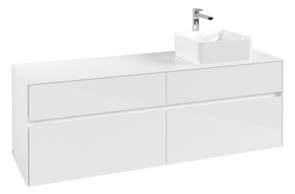 Villeroy&Boch Collaro Waschtischunterschrank passend zu Aufsatzwaschtisch 160cm, weiß C05100DH