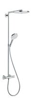 Hansgrohe Raindance Select S 300 2jet Showerpipe mit Thermostat, weiß/chrom