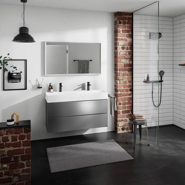 Hansgrohe Xevolos E Waschtischunterschrank 118x47,5cm für Waschtisch, 2 Schubkästen