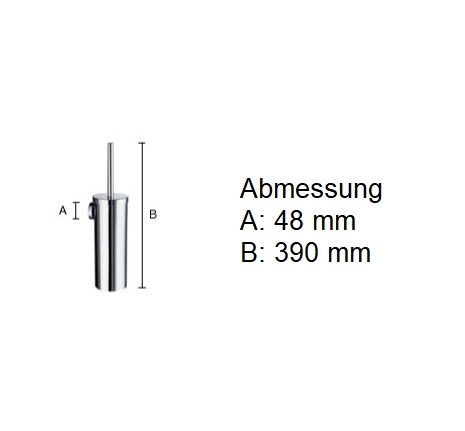 Smedbo Home WC-Bürste Wandmontage, schwarz