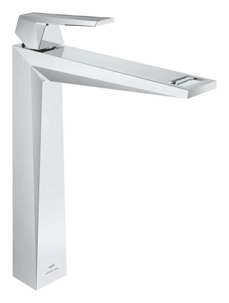 Grohe Allure Brilliant Einhand-Waschtischarmatur XL-Size für Aufsatzbecken, mit Rändelstrukturgriff, chrom 24417000