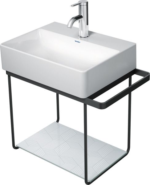 Duravit Dura Square Metallkonsole Wandhängend, zu Waschtisch 073245, schwarz matt 0031104600