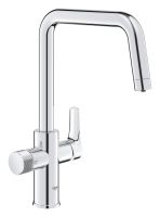 Vorschau: Grohe Blue Pure Eurosmart Küchenarmatur mit Filterfunktion, schwenkbarer U-Auslauf, chrom 30583000