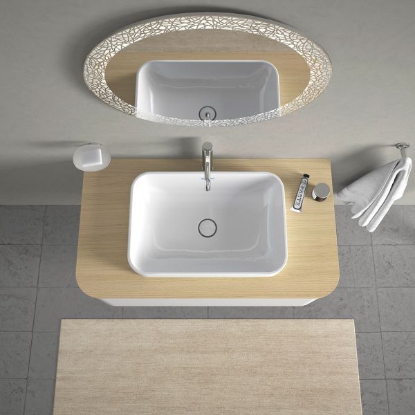 Duravit Happy D.2 Plus Aufsatzbecken 60x40 weiss 23596000001