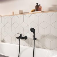 Vorschau: Grohe Vitalio Start 100 Handbrause 5,7l, 2 Strahlarten, schwarz matt