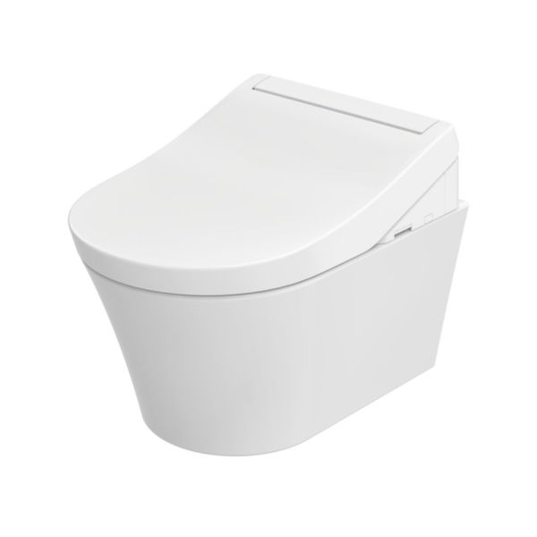 TOTO WASHLET RG Lite mit seitlichen Anschlüssen inkl. Fernbedienung, weiß TCF34120GEU