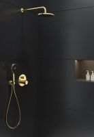 Vorschau: Duravit Kopfbrause Minus Flow rund 23cm, gold