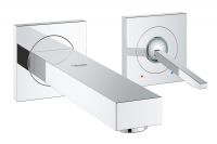 Grohe Eurocube Joy 2-Loch-Waschtischbatterie, Ausladung 170mm, chrom