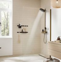 Vorschau: Hansgrohe Pulsify Select S Handbrause 105 EcoSmart, 3jet Relaxation, brushed bronze