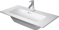 Vorschau: Duravit ME by Starck Waschtisch rechteckig 83x40cm, 1 Hahnloch, mit Überlauf, weiß 2342830000