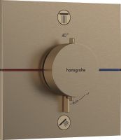 Vorschau: Hansgrohe ShowerSelect Comfort E Thermostat Unterputz für 2 Verbraucher, brushed bronze 15572140