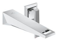 Grohe Allure Brilliant 2-Loch Waschtischarmatur mit Rändelstrukturhebel, chrom 29517000