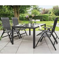 Vorschau: KETTLER CUBIC Dining-Tisch mit KETTALUX® Platte 160 x 95 cm, anthrazit 0301821-7000