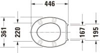 Vorschau: Duravit WC-Sitz mit Edelstahlscharnieren, weiß