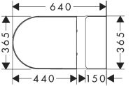 Vorschau: Hansgrohe EluPura Original S Stand WC Set mit Spülkasten & WC-Sitz, Abgang waagerecht/senkrecht