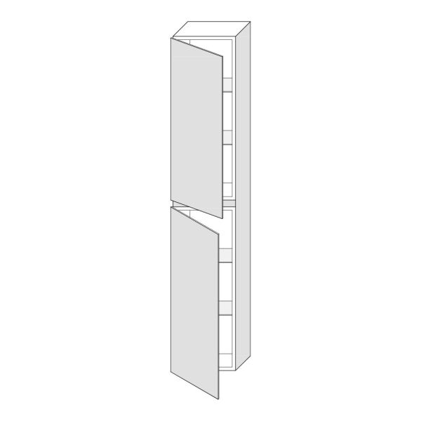 Artelinea COLONNE Hochschrank links, 2 Türen, T30xB30xH160cm, bianco assoluto