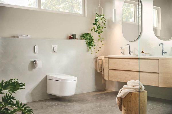 Grohe Sensia Pro Dusch-WC Komplettanlage mit Warmlufttrocknung, weiß