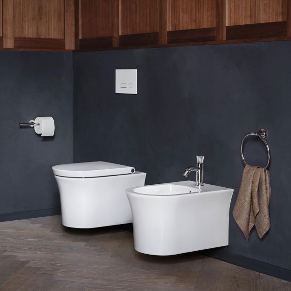 Duravit White Tulip Wand-WC 54x37cm, rund, Rimless®, weiß 2576092000