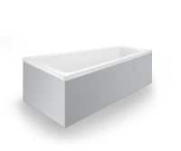 Vorschau: Duravit No.1 Trapez-Badewanne 160x85cm, Rückenschräge links, weiß