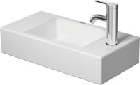 Duravit Vero Air Handwaschbecken 50x25cm, mit 1 Hahnloch rechts, ohne Überlauf, WonderGliss, weiß 07245000081