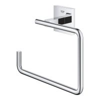 Vorschau: Grohe QuickFix Start Cube Handtuchring, zum Kleben oder Bohren, chrom 40975000