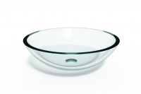 lineabeta ACQUAIO Glasbecken mit Aufsatzring, Ø 30cm, glas