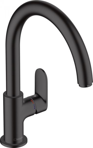 Hansgrohe Vernis Blend M35 Einhebel-Küchenarmatur 260, 1 Strahlart, schwarz matt 71870670