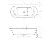 Vorschau: RIHO Desire Corner Eck-Badewanne 184x84cm Ecke links