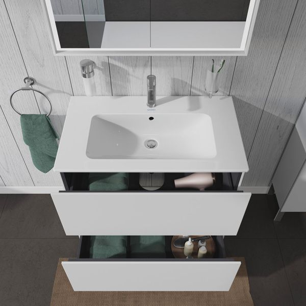 Duravit L-Cube Waschtischunterschrank bodenstehend 82x48cm mit 2 Schubladen für ME by Starck 233683