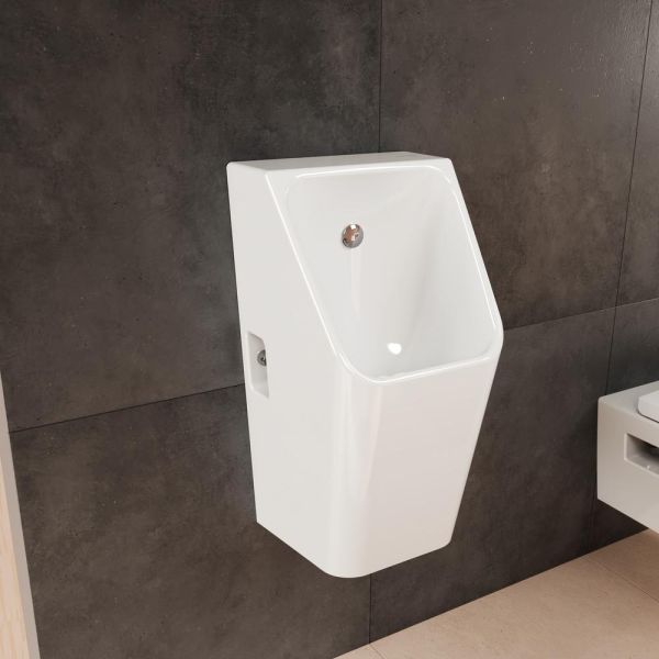 Hansgrohe EluPura Original Q Urinal, Zulauf von hinten, spülrandlos, weiß