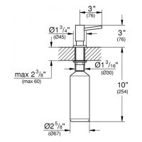 Vorschau: Grohe Cosmopolitan Seifenspender / Spülmittelspender, Vorratsbehälter 0,5 Liter, chrom