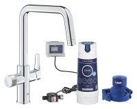 Grohe Blue Pure Eurosmart Küchenarmatur Starter Set mit U-Auslauf und S-Size Filter, chrom 30584000