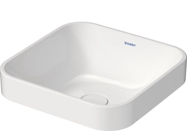 Duravit Happy D.2 Plus Aufsatzbecken 40x40 WonderGliss weiss 23594000001