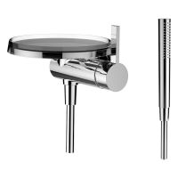 Vorschau: Kartell by Laufen Einhand-Duschenmischer, Disc für Simibox 1-point, mit Zubehör, chrom H3313390041411