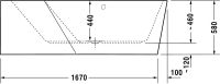 Vorschau: Duravit Paiova 5 Eck-Badewanne 177x130cm Ecke links, weiß