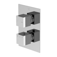 Vorschau: Steinberg Serie 160 Fertigmontageset für Unterputzthermostat mit 2-Wege Umsteller, chrom 16041333