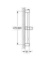 Vorschau: Grohe Tempesta Brausestange 60cm, chrom