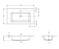 Vorschau: RIHO Spring Dew Waschtisch mit Unterschrank 80x46cm & Spiegelschrank