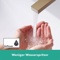 Vorschau: Hansgrohe Tecturis E 3-Loch Einhebel-Wannenrandmischer mit sBox, brushed bronze