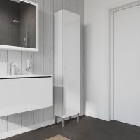 Duravit L-Cube Hochschrank 40x176cm mit 1 Tür, Türanschlag links, weiß matt, LC1170L1818