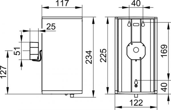 Keuco Plan Desinfektionsschaumspender, silber-eloxiert/schwarzgrau